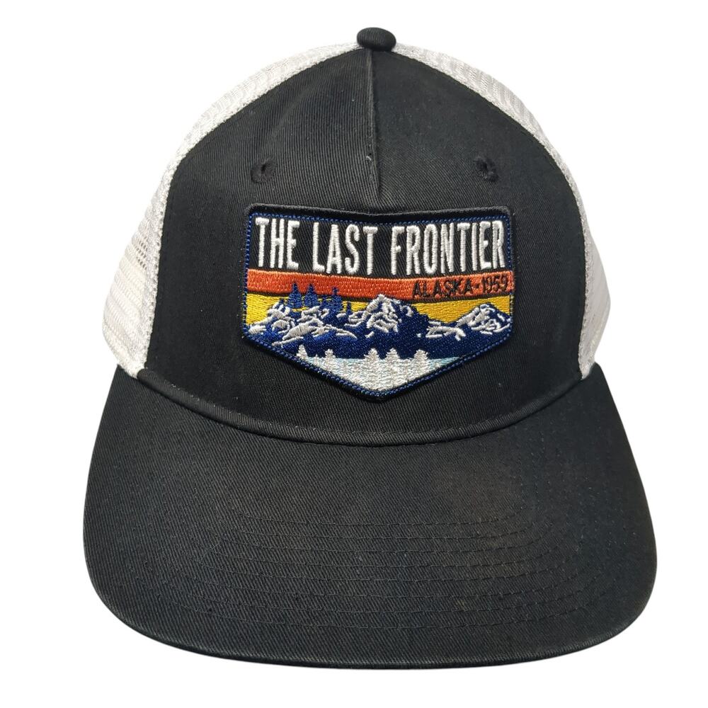 The Last Frontier Alaska 1959 Snapback Trucker Hat Black OS Embroidered Gear